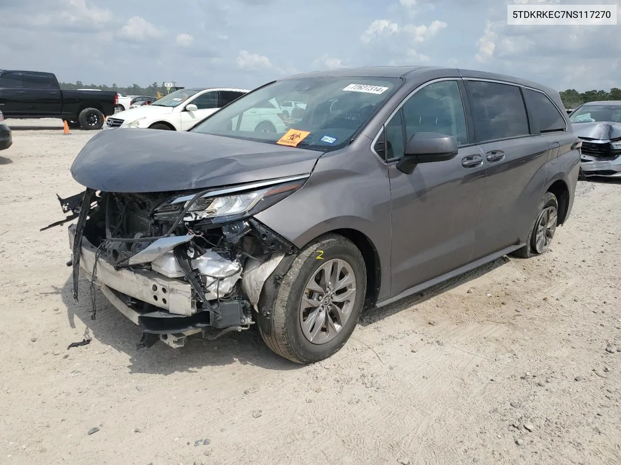 5TDKRKEC7NS117270 2022 Toyota Sienna Le