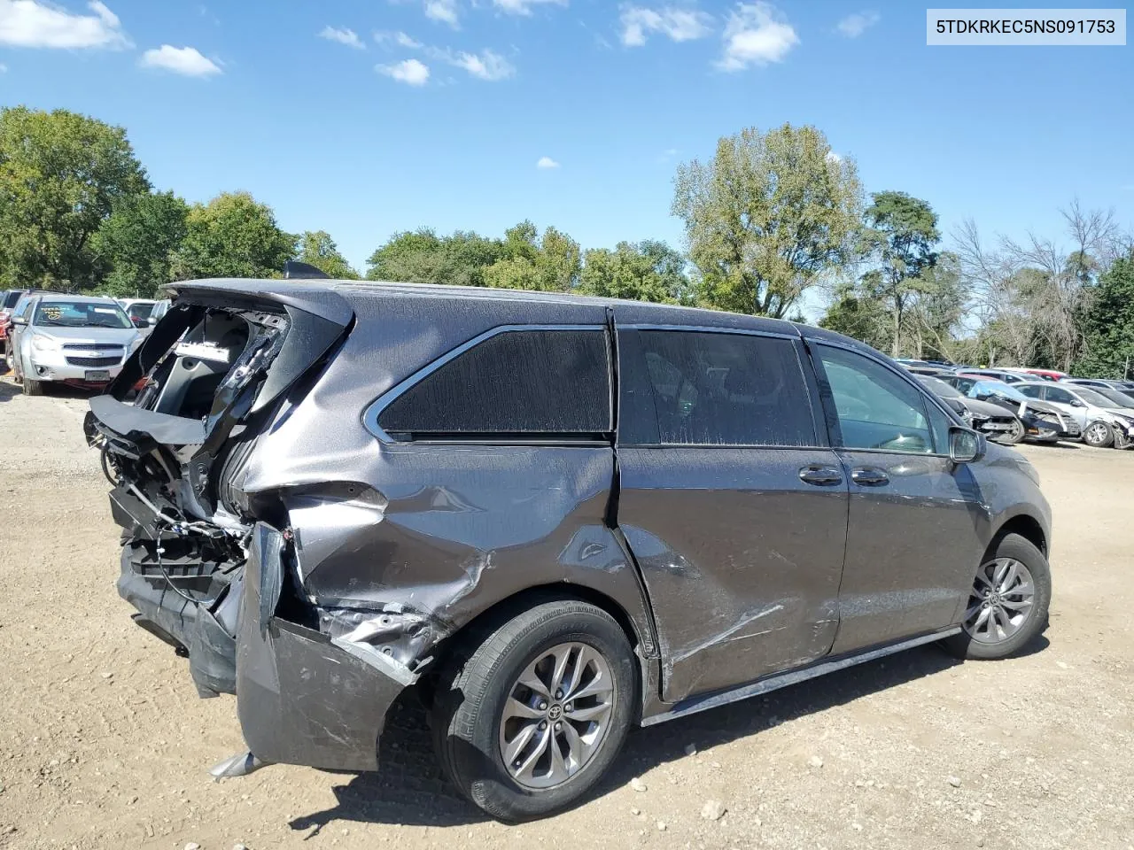 5TDKRKEC5NS091753 2022 Toyota Sienna Le