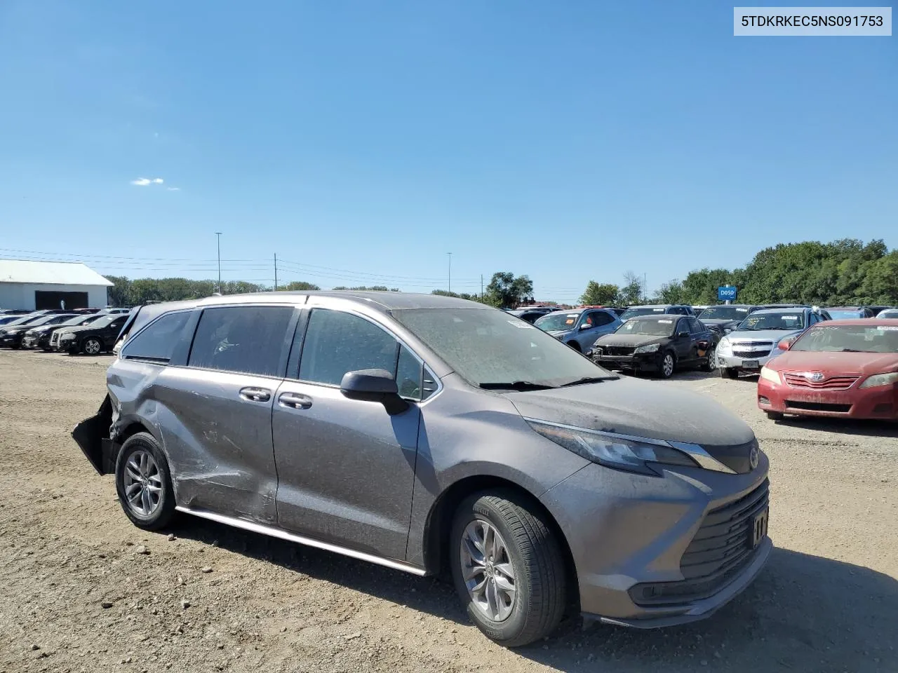 5TDKRKEC5NS091753 2022 Toyota Sienna Le