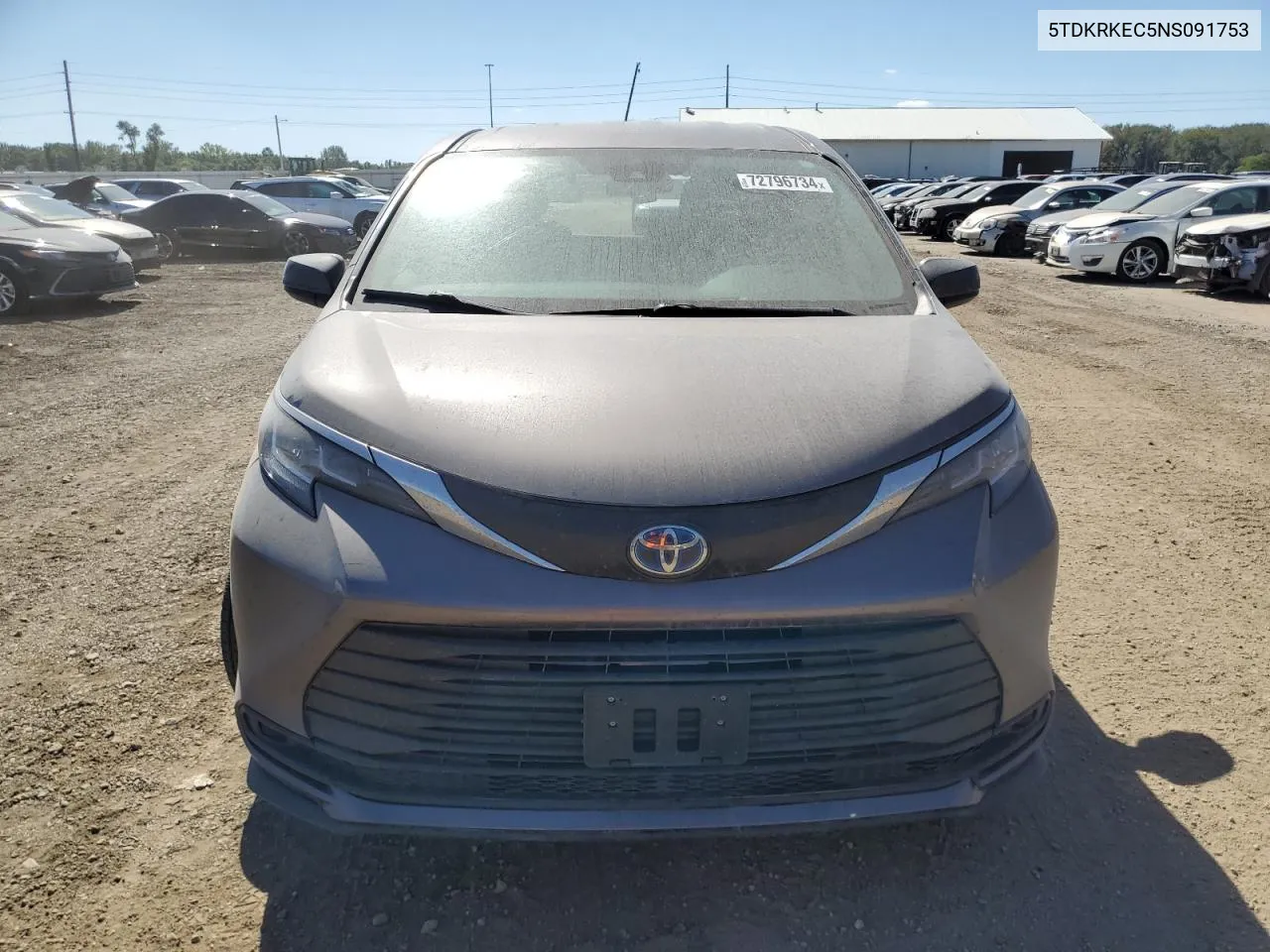 5TDKRKEC5NS091753 2022 Toyota Sienna Le