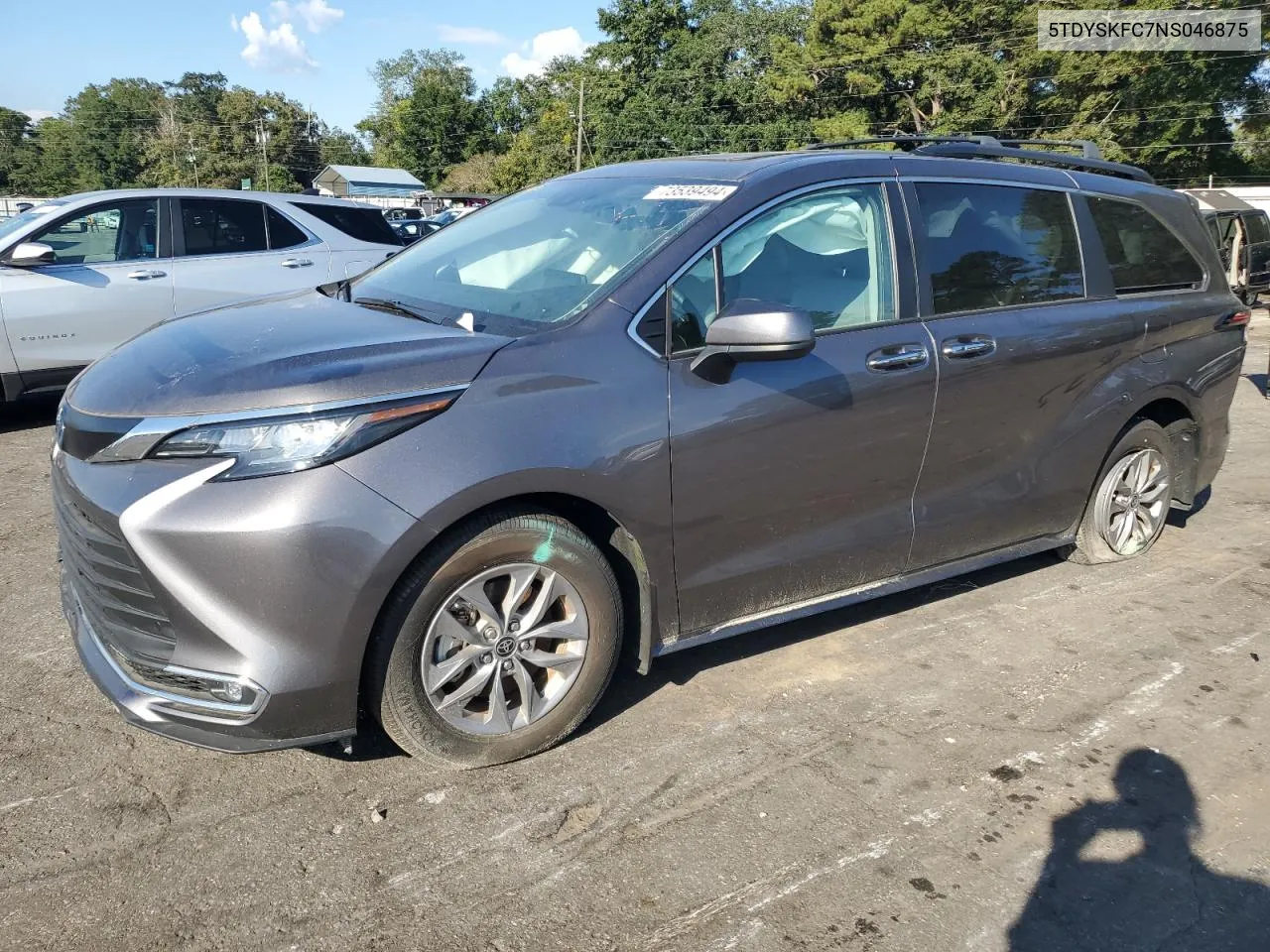 2022 Toyota Sienna Xle VIN: 5TDYSKFC7NS046875 Lot: 73539494