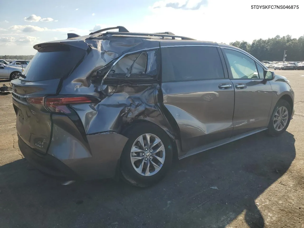 2022 Toyota Sienna Xle VIN: 5TDYSKFC7NS046875 Lot: 73539494