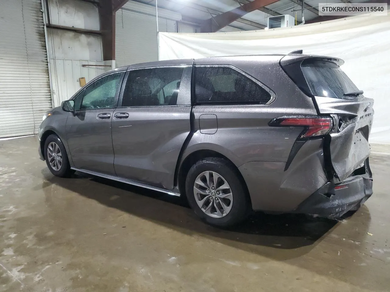 2022 Toyota Sienna Le VIN: 5TDKRKEC0NS115540 Lot: 74433704