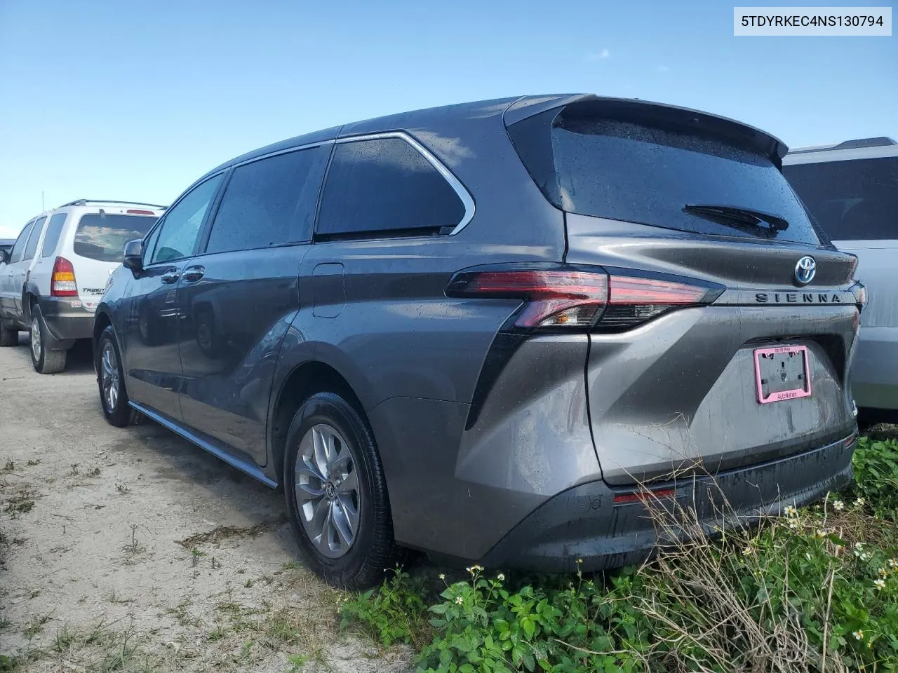 2022 Toyota Sienna Xle VIN: 5TDYRKEC4NS130794 Lot: 75110814