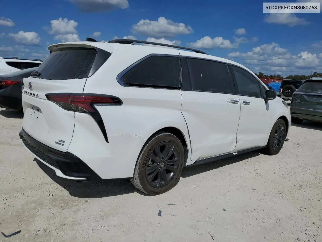 2022 Toyota Sienna Xse VIN: 5TDXRKECXNS080768 Lot: 75845644