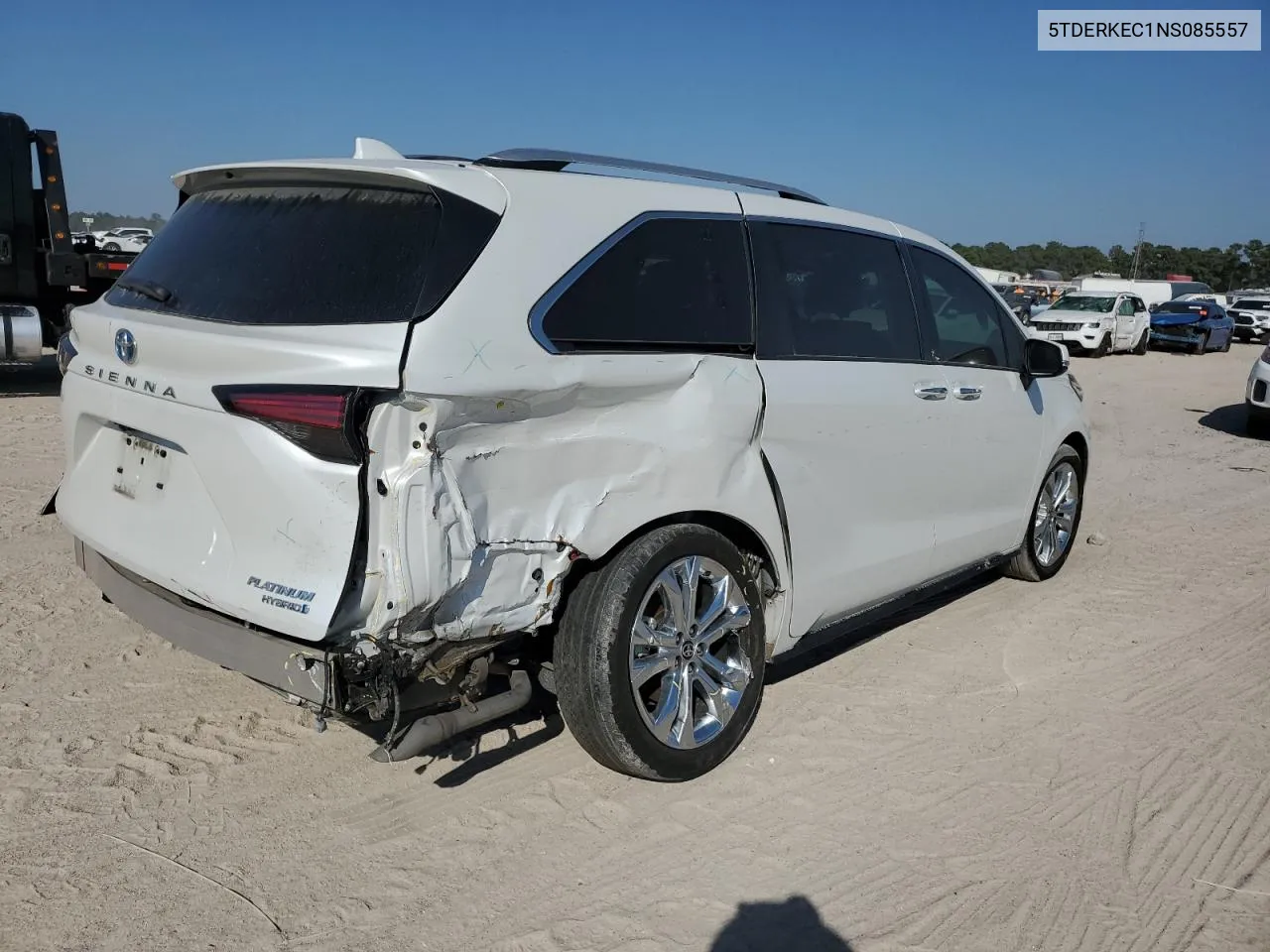 2022 Toyota Sienna Limited VIN: 5TDERKEC1NS085557 Lot: 75987914