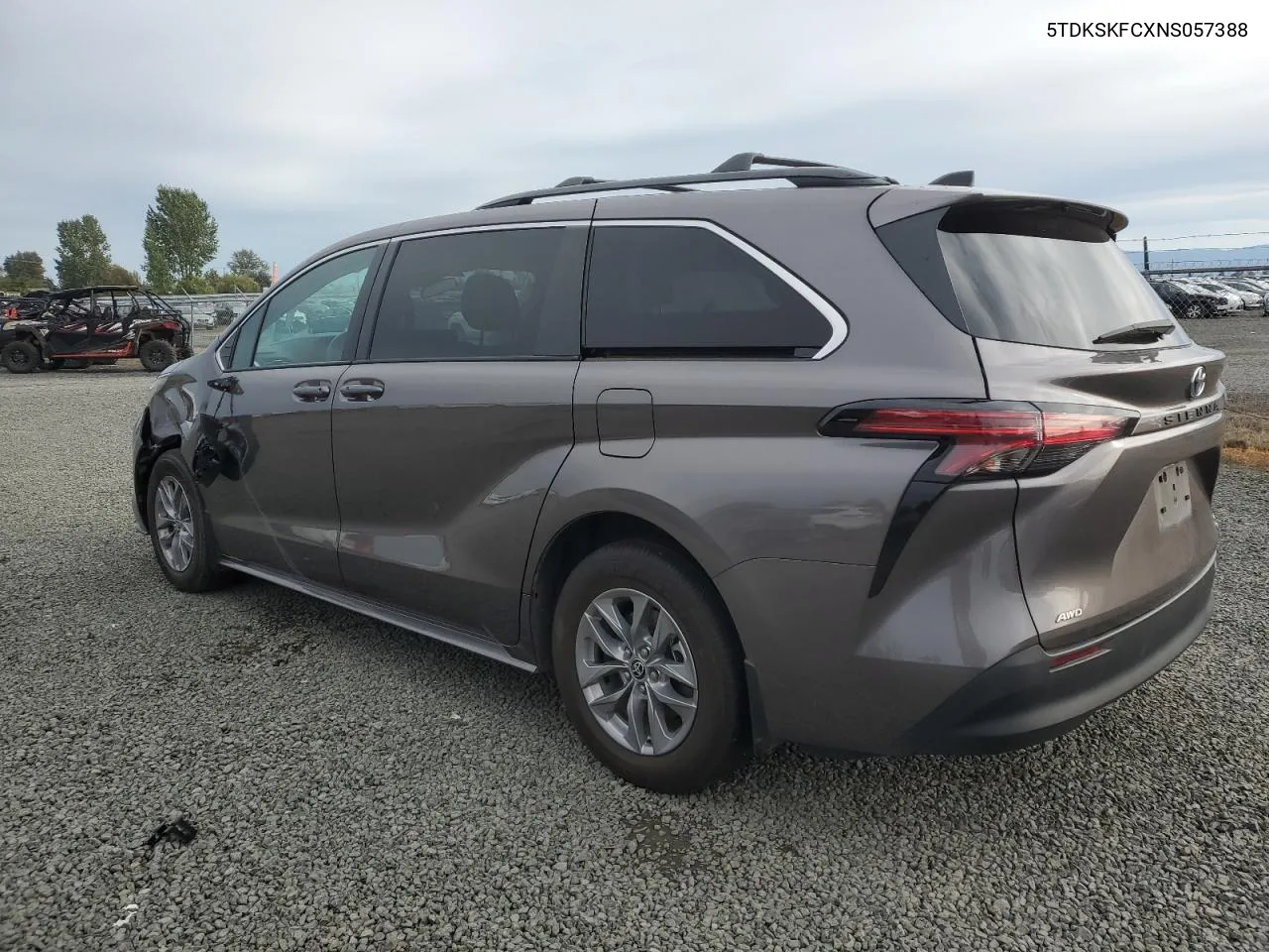 2022 Toyota Sienna Le VIN: 5TDKSKFCXNS057388 Lot: 76596714