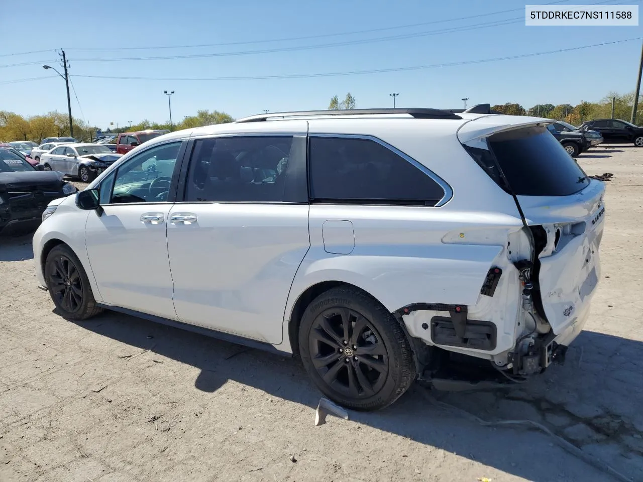 2022 Toyota Sienna Xse VIN: 5TDDRKEC7NS111588 Lot: 76782264