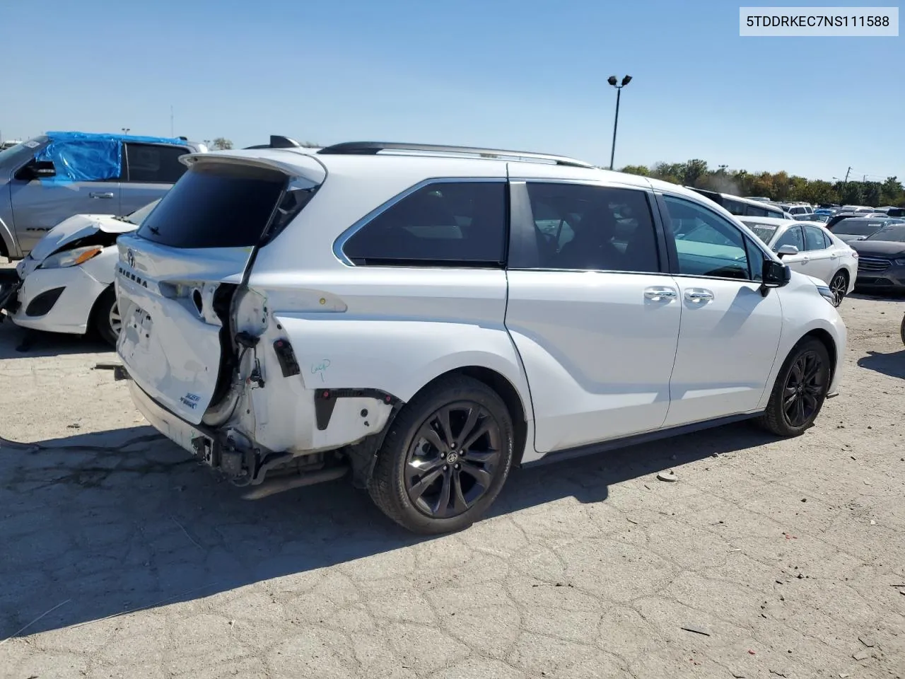 2022 Toyota Sienna Xse VIN: 5TDDRKEC7NS111588 Lot: 76782264