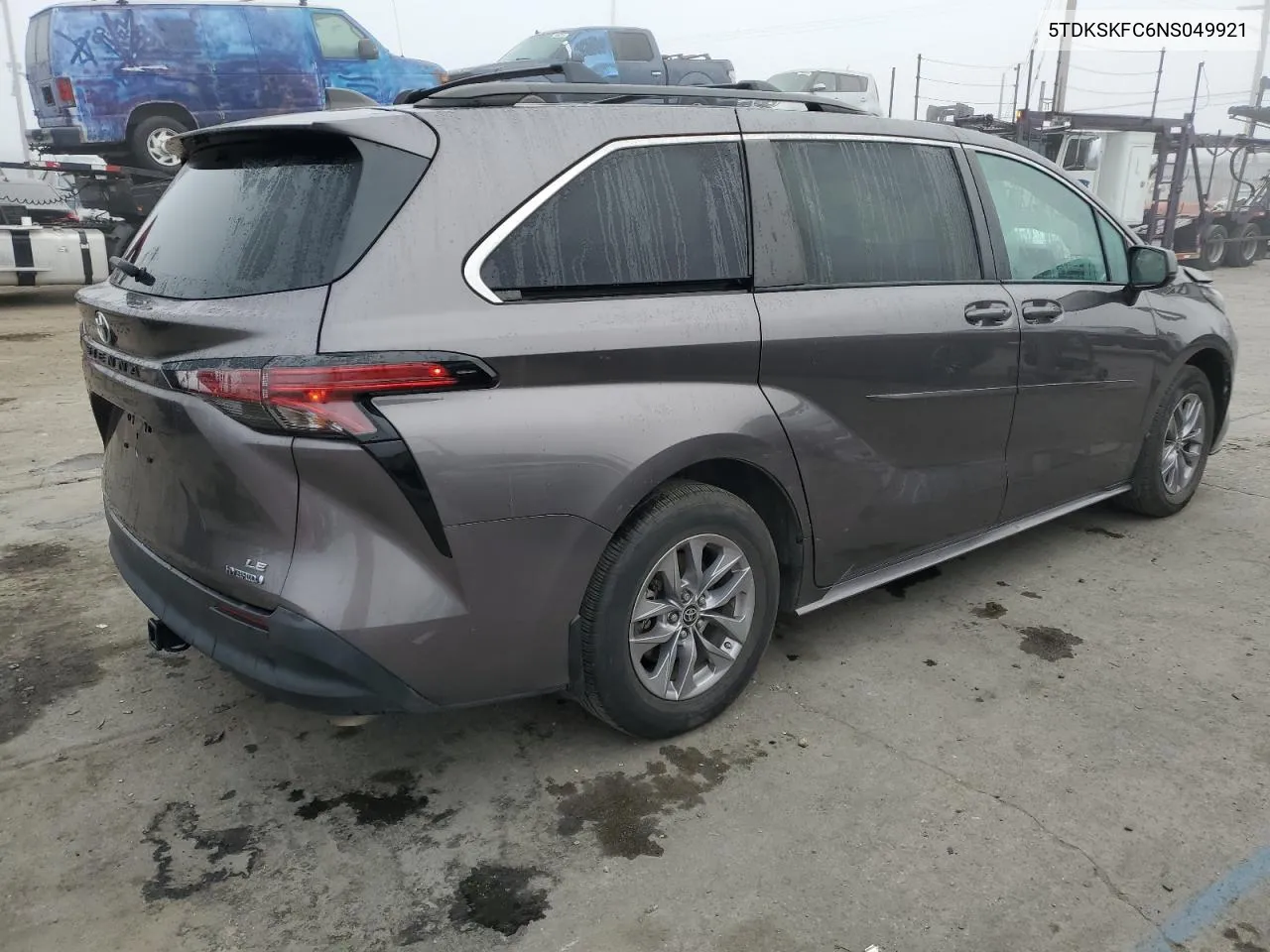 2022 Toyota Sienna Le VIN: 5TDKSKFC6NS049921 Lot: 78038664