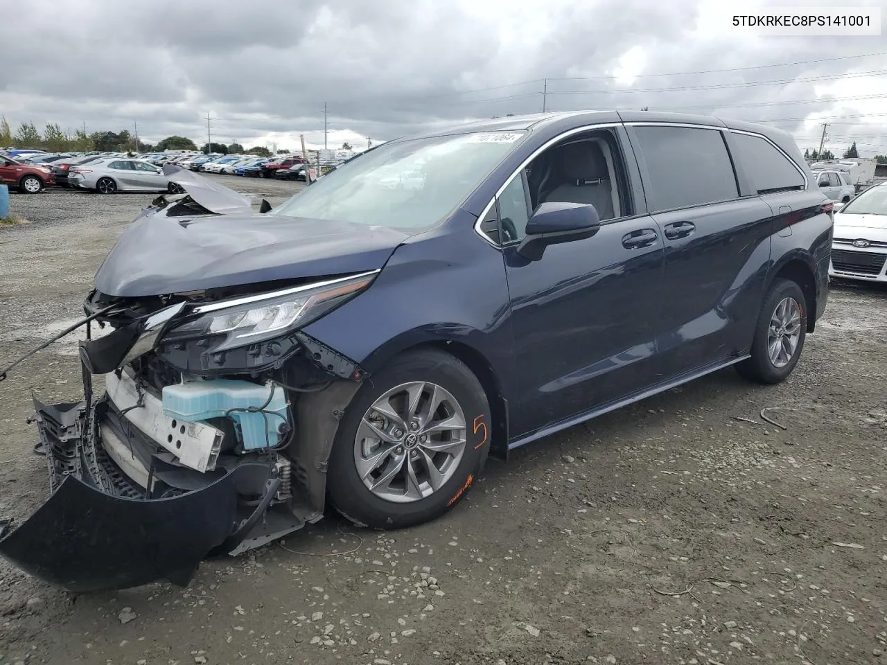 2023 Toyota Sienna Le VIN: 5TDKRKEC8PS141001 Lot: 71071064