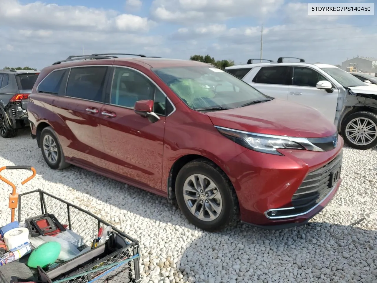 2023 Toyota Sienna Xle VIN: 5TDYRKEC7PS140450 Lot: 71089024