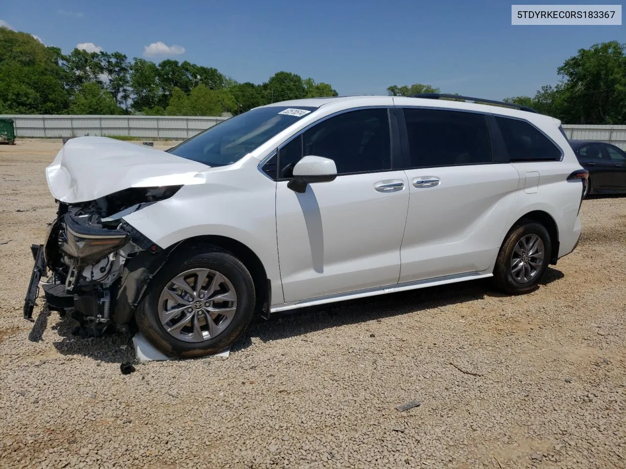 2024 Toyota Sienna Xle VIN: 5TDYRKEC0RS183367 Lot: 52570514