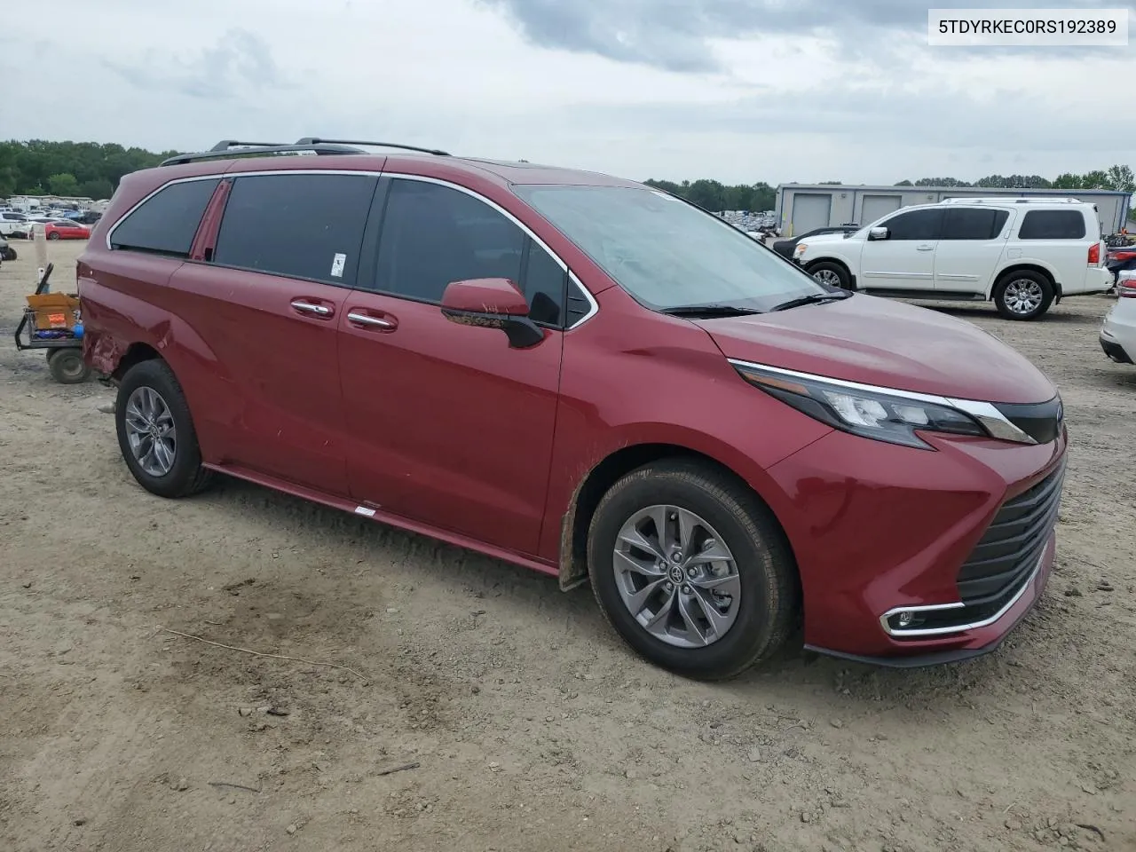 2024 Toyota Sienna Xle VIN: 5TDYRKEC0RS192389 Lot: 53020224