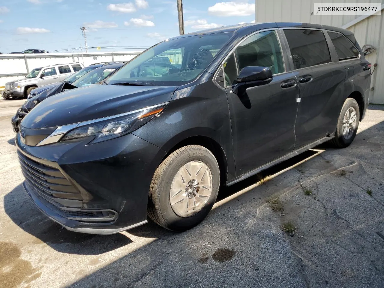 2024 Toyota Sienna Le VIN: 5TDKRKEC9RS196477 Lot: 68080694