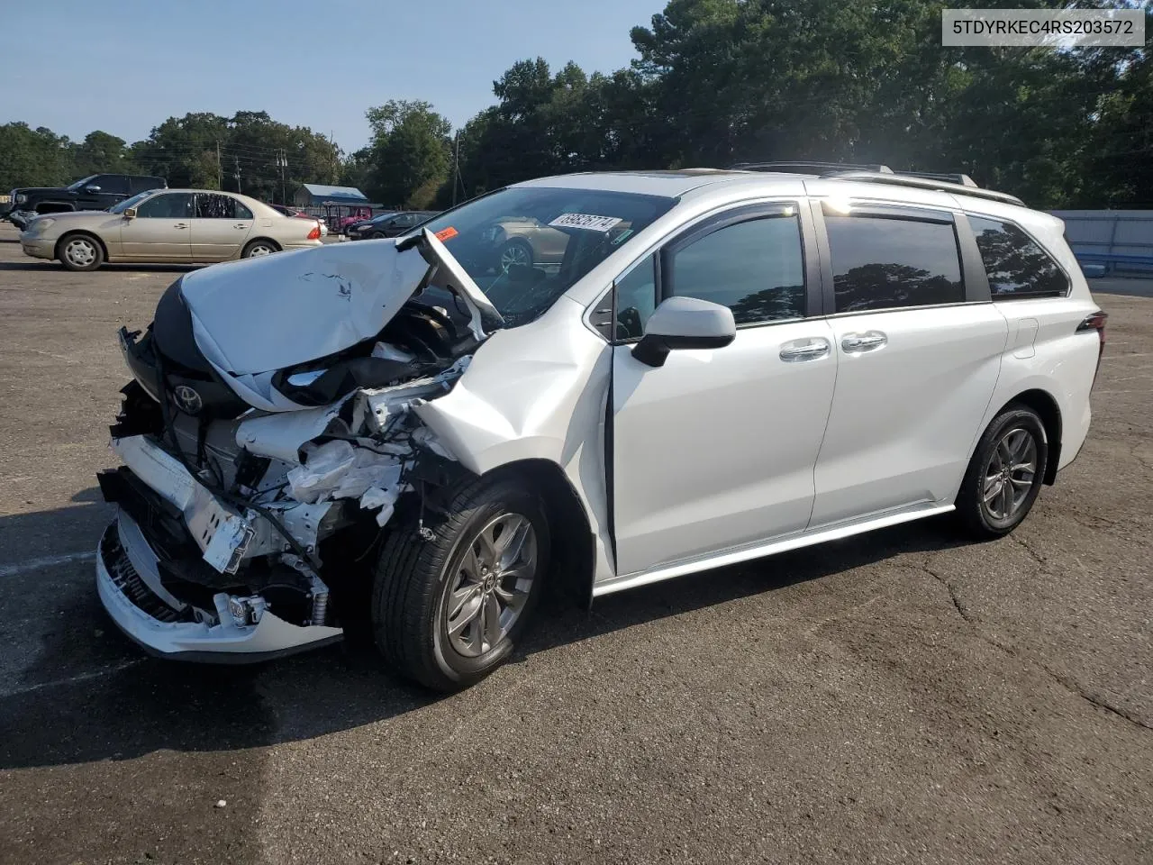 2024 Toyota Sienna Xle VIN: 5TDYRKEC4RS203572 Lot: 69826774