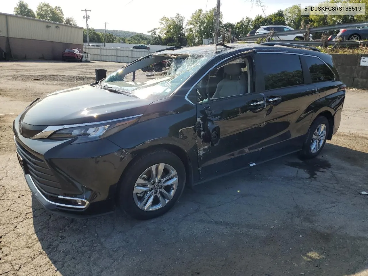 2024 Toyota Sienna Xle VIN: 5TDJSKFC8RS138519 Lot: 70519784