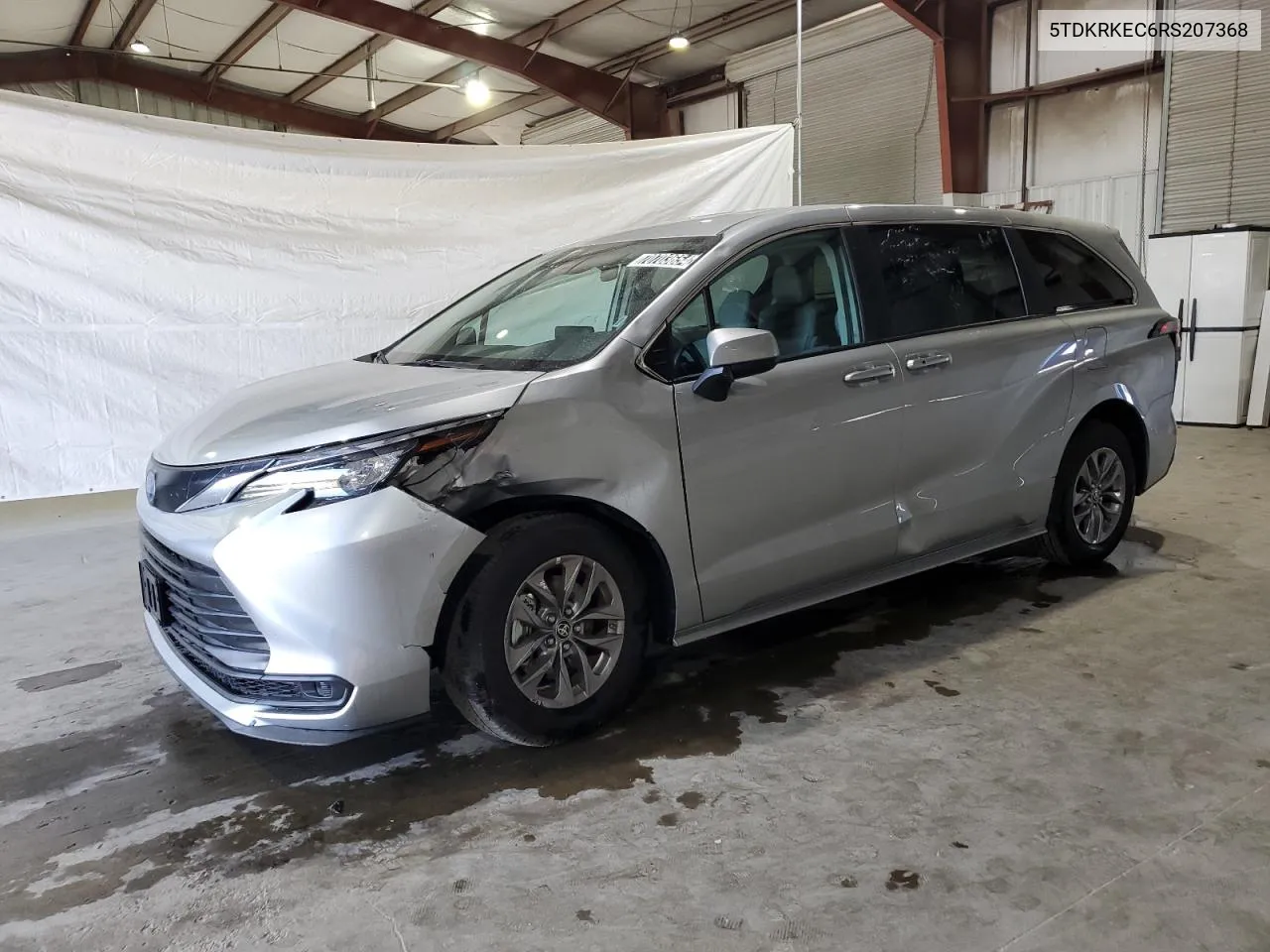 2024 Toyota Sienna Le VIN: 5TDKRKEC6RS207368 Lot: 70703654