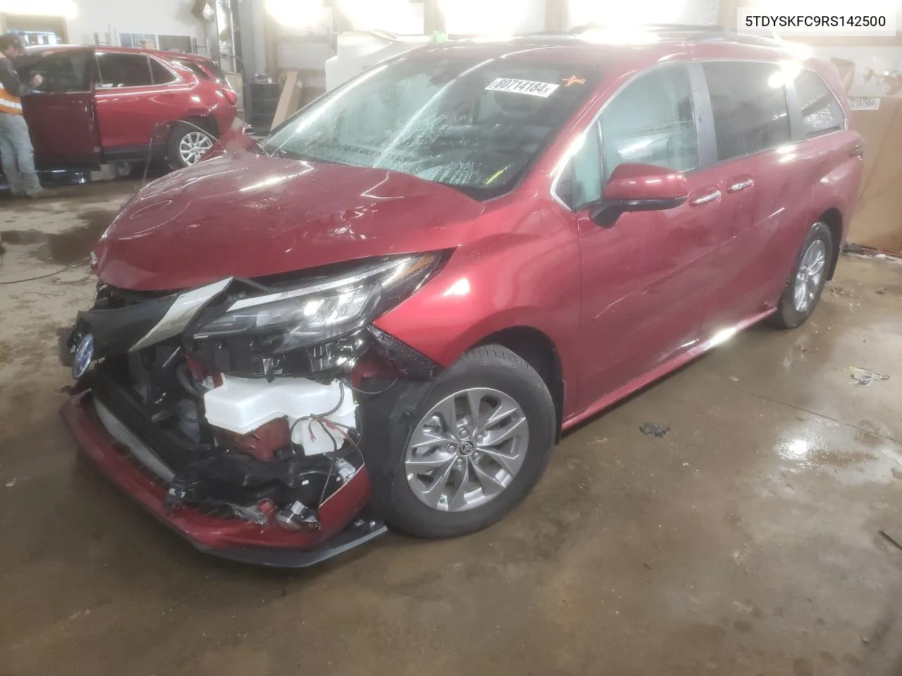 2024 Toyota Sienna Xle VIN: 5TDYSKFC9RS142500 Lot: 80714184