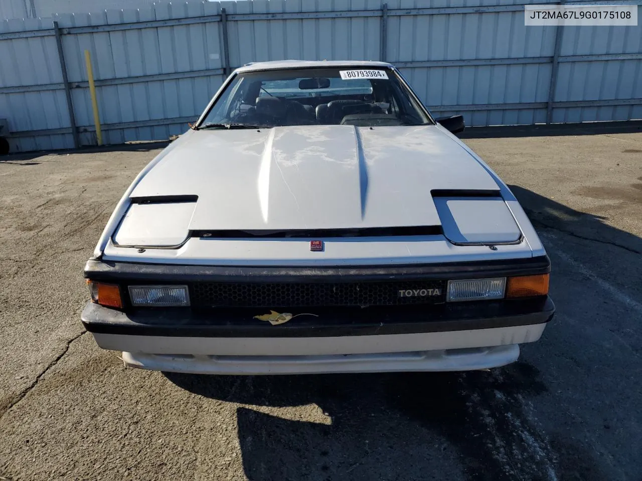 1986 Toyota Supra VIN: JT2MA67L9G0175108 Lot: 80793984