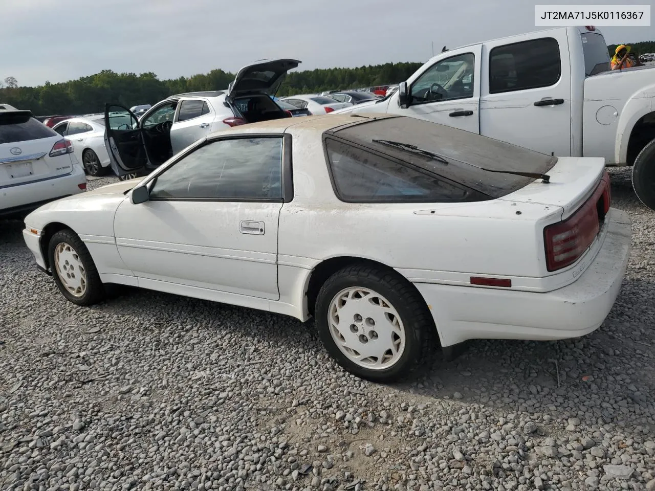 1989 Toyota Supra Sport Roof VIN: JT2MA71J5K0116367 Lot: 71280374