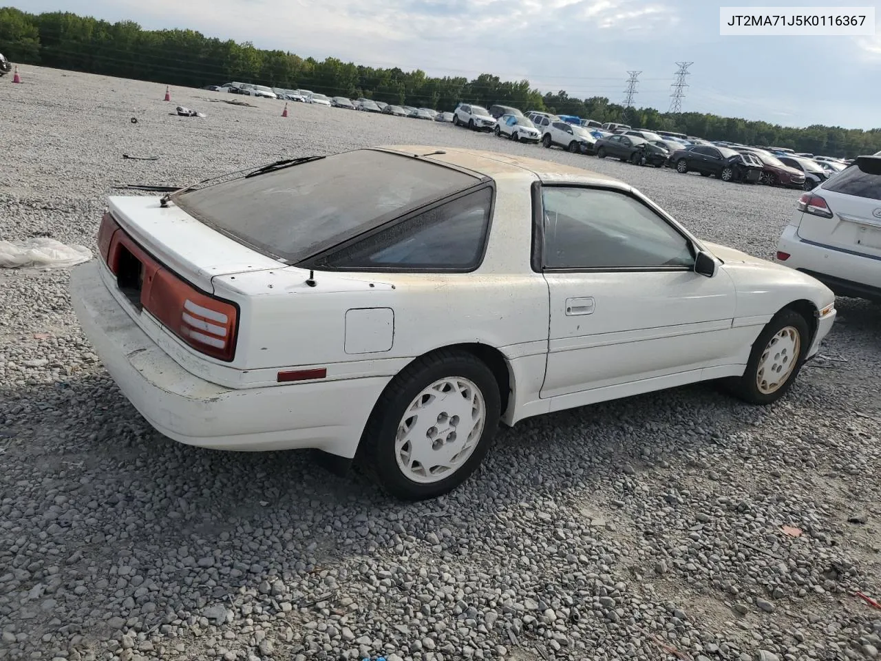 1989 Toyota Supra Sport Roof VIN: JT2MA71J5K0116367 Lot: 71280374