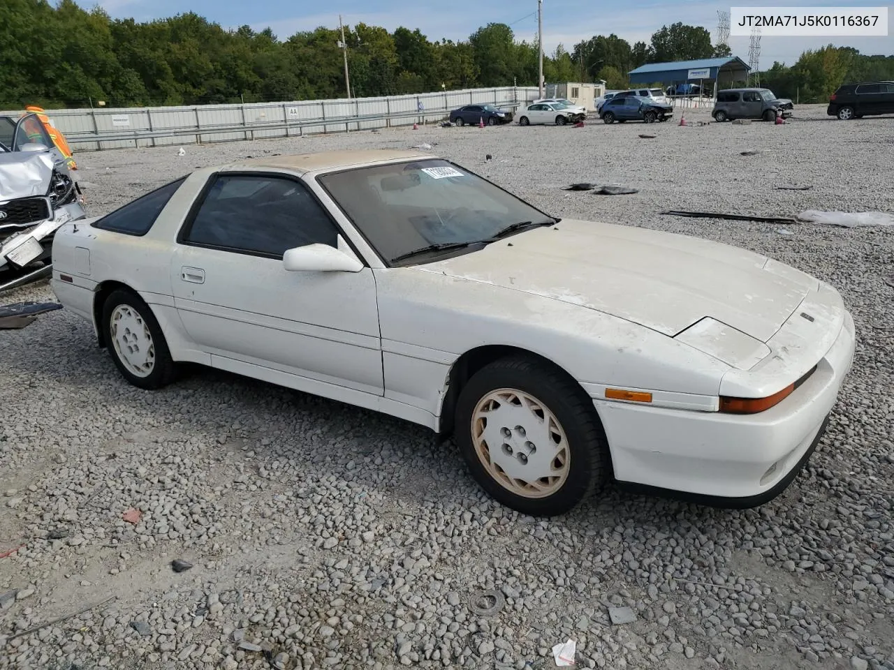 1989 Toyota Supra Sport Roof VIN: JT2MA71J5K0116367 Lot: 71280374