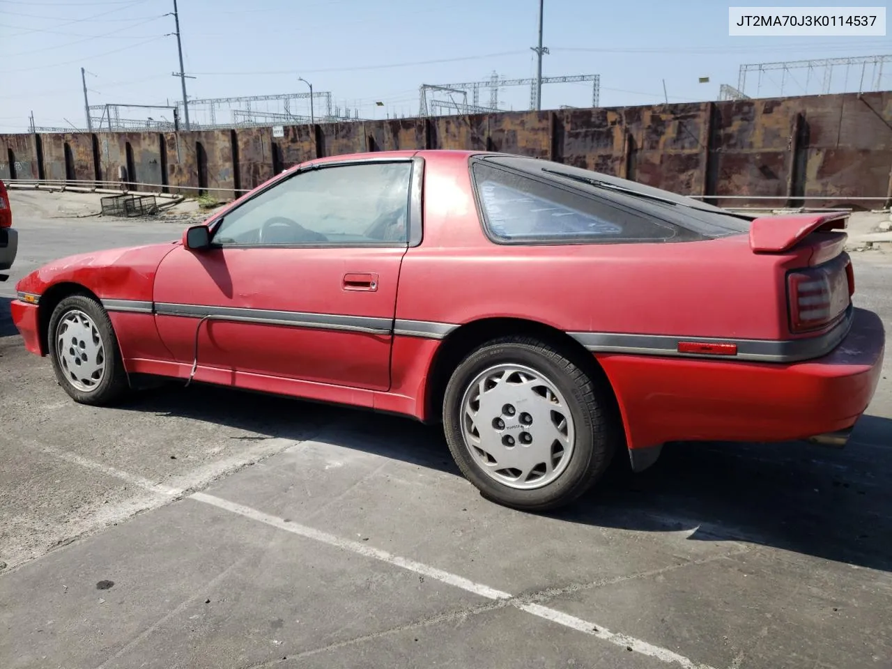 1989 Toyota Supra Sport Roof VIN: JT2MA70J3K0114537 Lot: 72587854