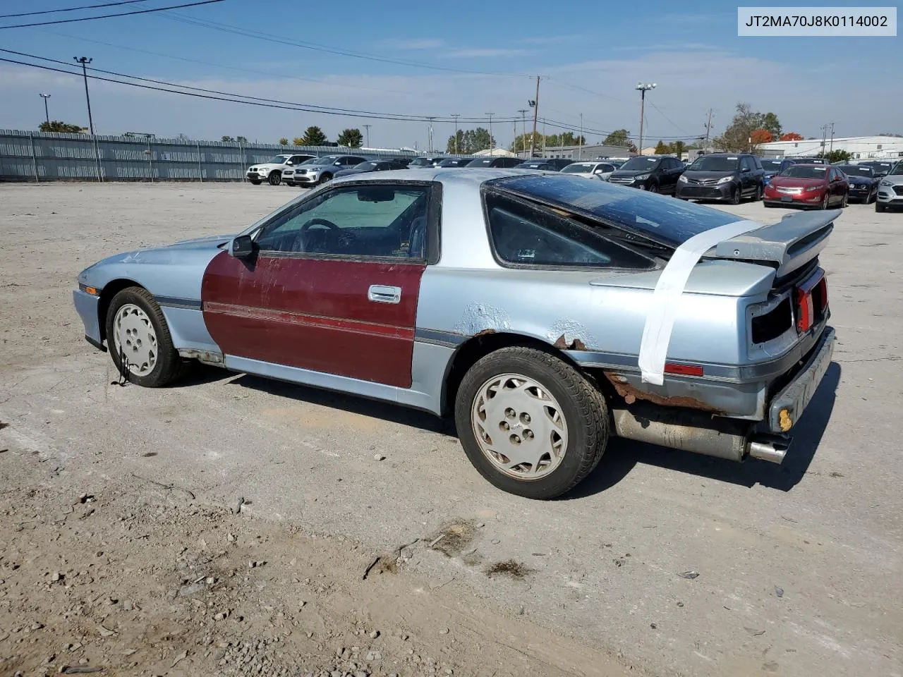 1989 Toyota Supra Sport Roof VIN: JT2MA70J8K0114002 Lot: 78068714