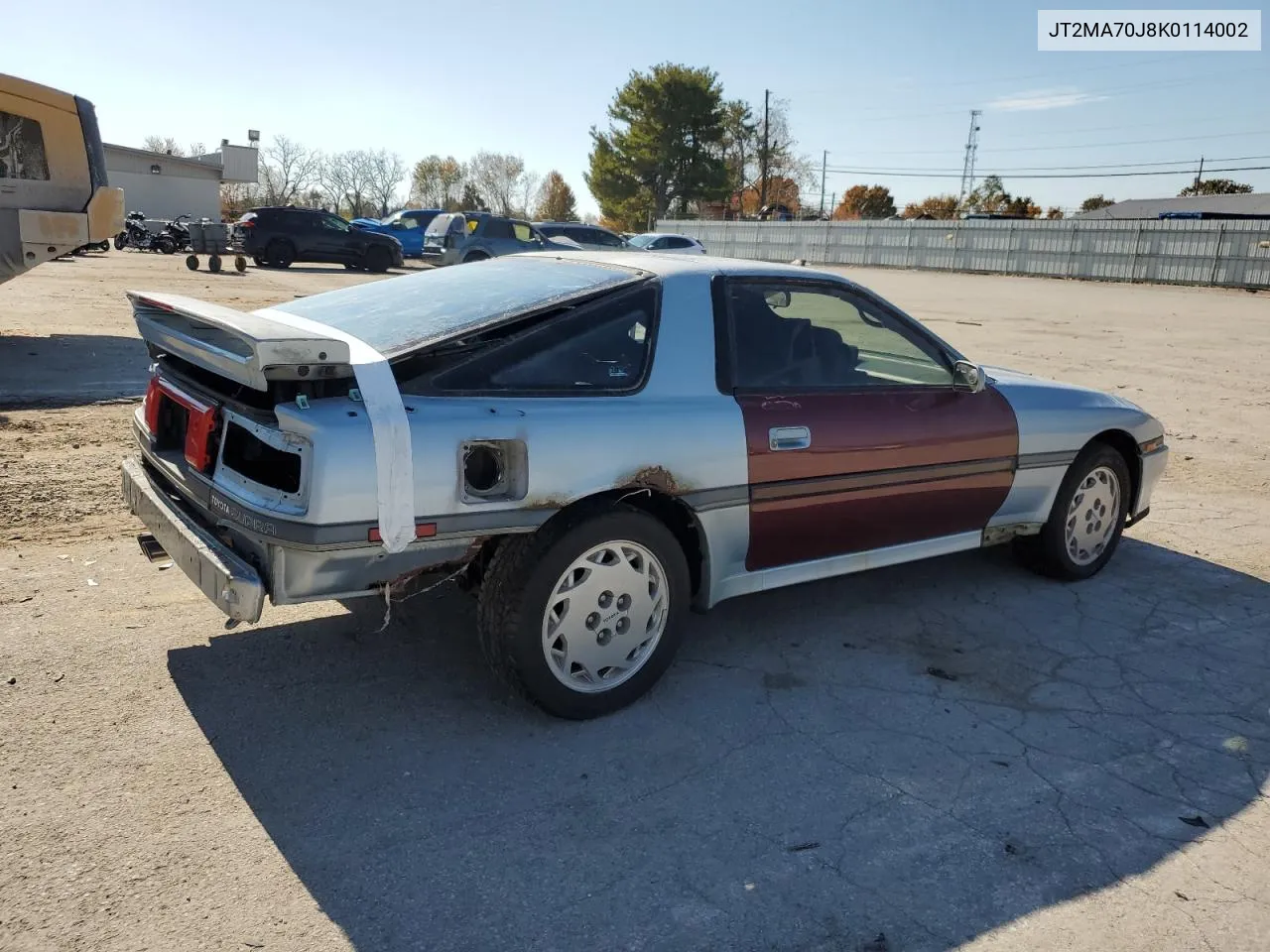 1989 Toyota Supra Sport Roof VIN: JT2MA70J8K0114002 Lot: 78068714