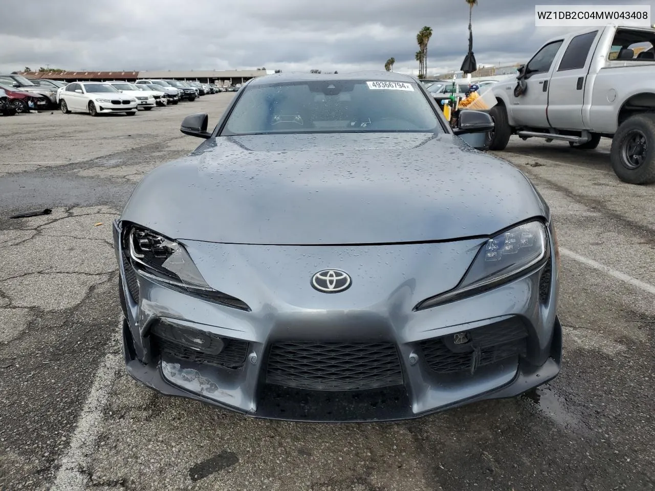 2021 Toyota Supra VIN: WZ1DB2C04MW043408 Lot: 49366794