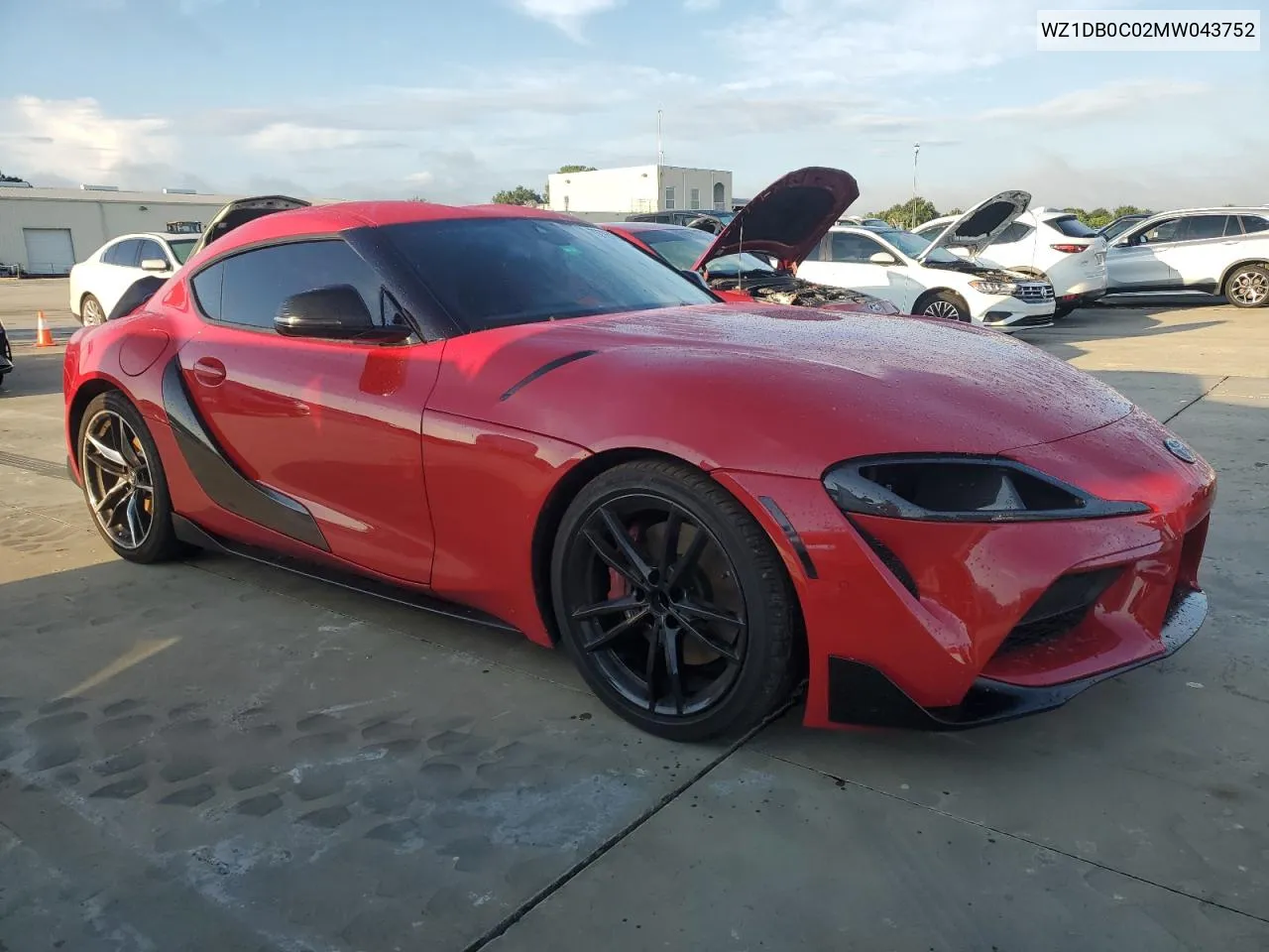 2021 Toyota Supra Base VIN: WZ1DB0C02MW043752 Lot: 73785324