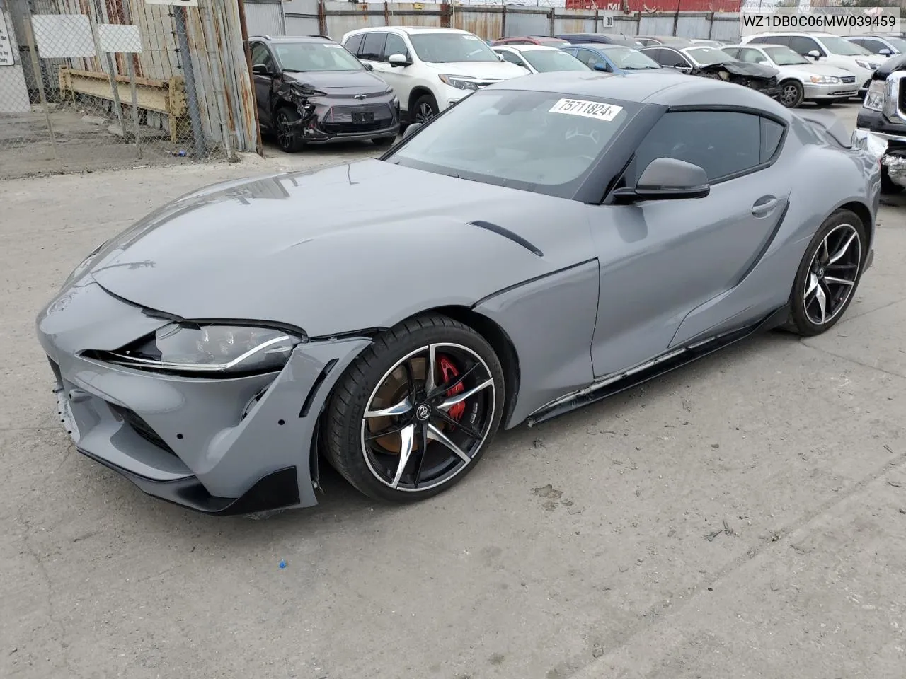 2021 Toyota Supra Base VIN: WZ1DB0C06MW039459 Lot: 75711824