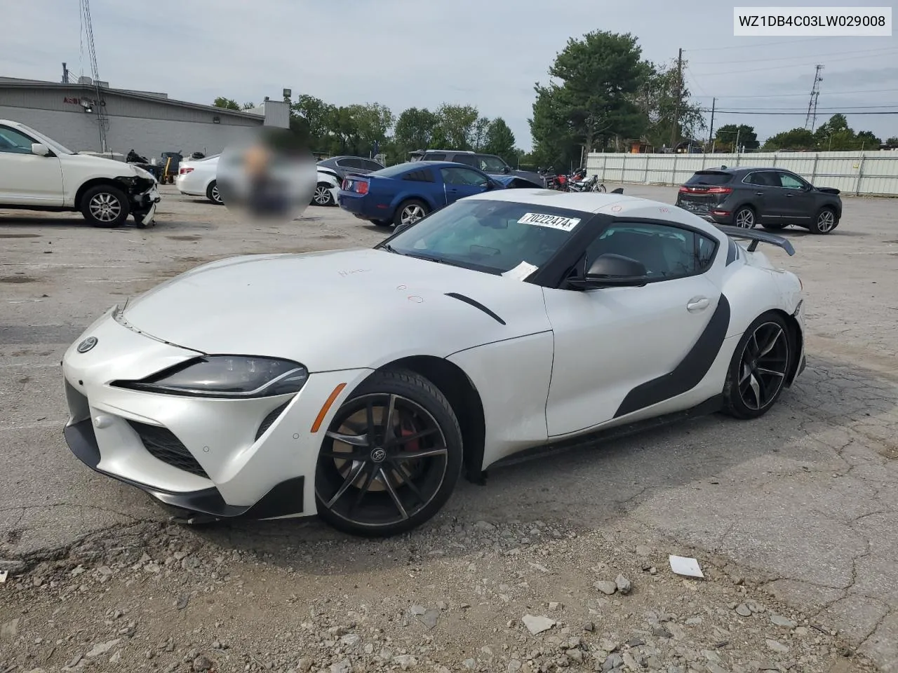 2022 Toyota Supra Base VIN: WZ1DB4C03LW029008 Lot: 70222474