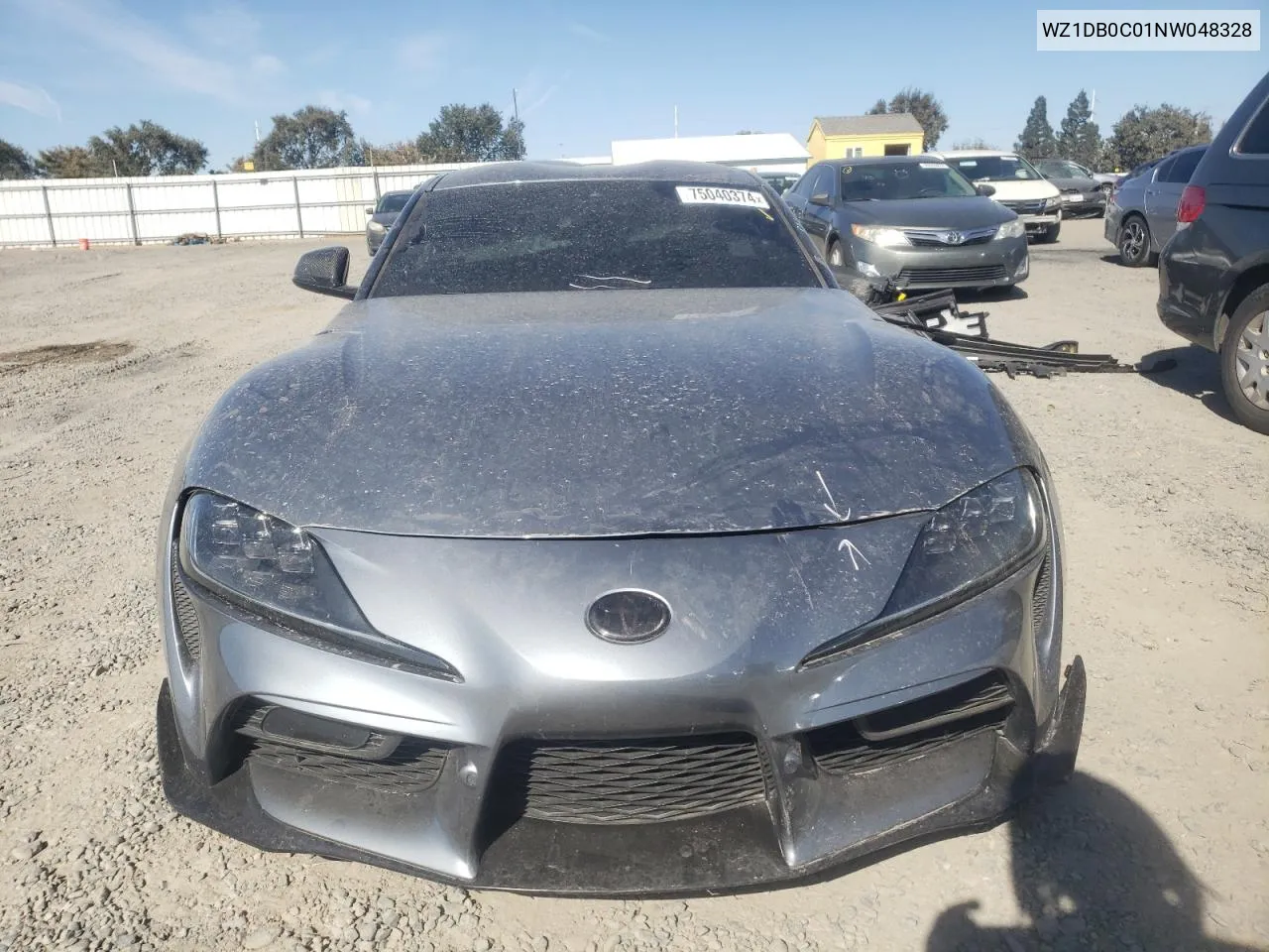 2022 Toyota Supra Base VIN: WZ1DB0C01NW048328 Lot: 75040374