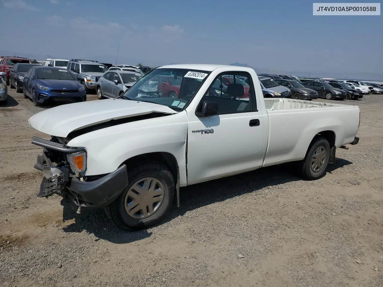 1993 Toyota T100 VIN: JT4VD10A5P0010588 Lot: 63862014