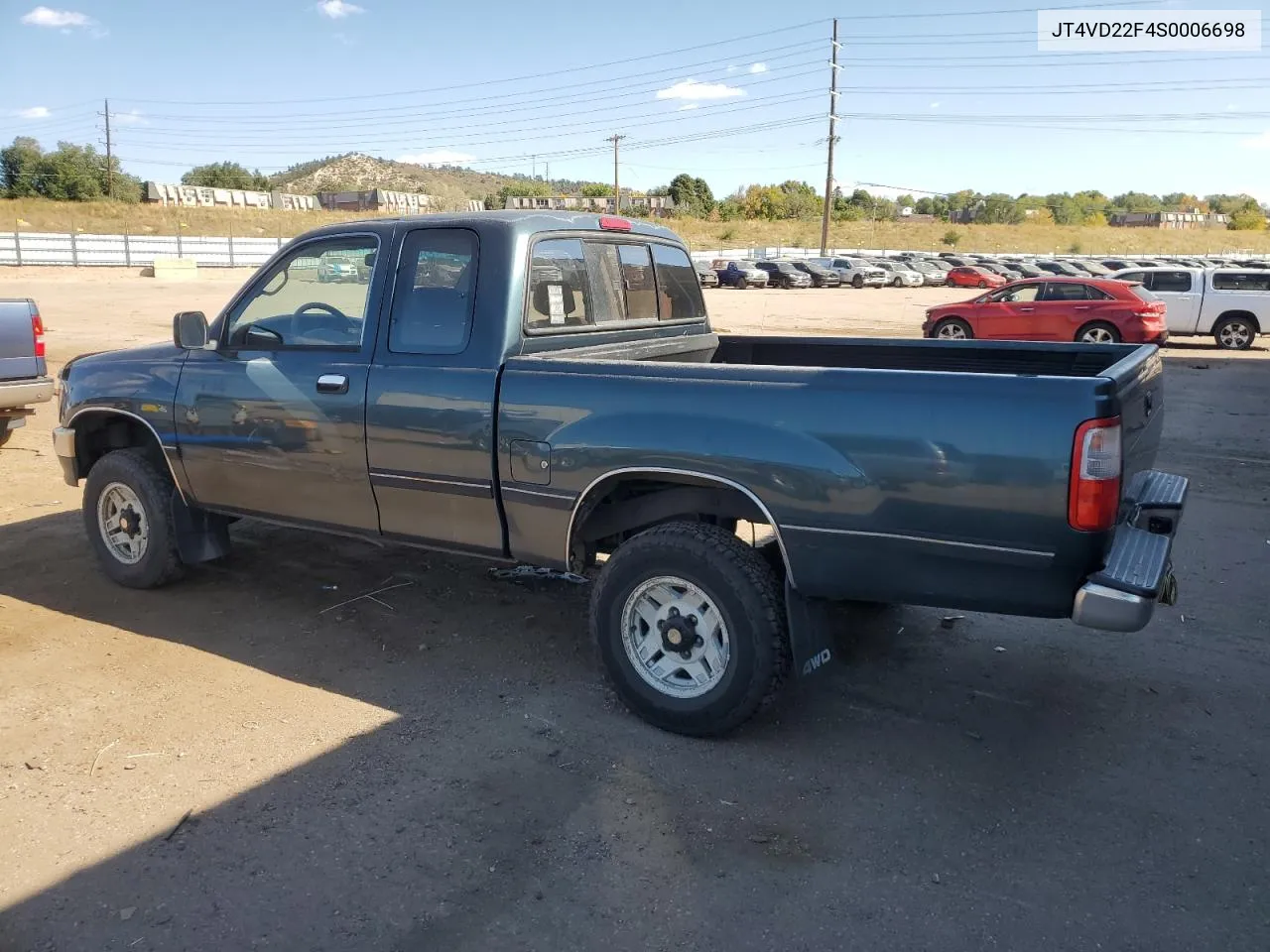 1995 Toyota T100 Xtracab Sr5 VIN: JT4VD22F4S0006698 Lot: 76022924