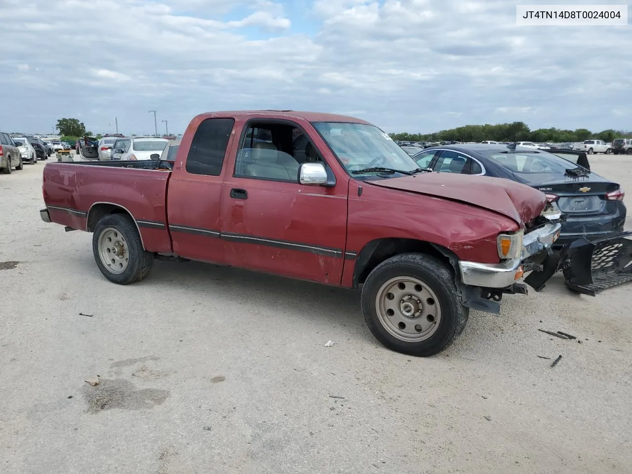 1996 Toyota T100 Xtracab Sr5 VIN: JT4TN14D8T0024004 Lot: 70504244