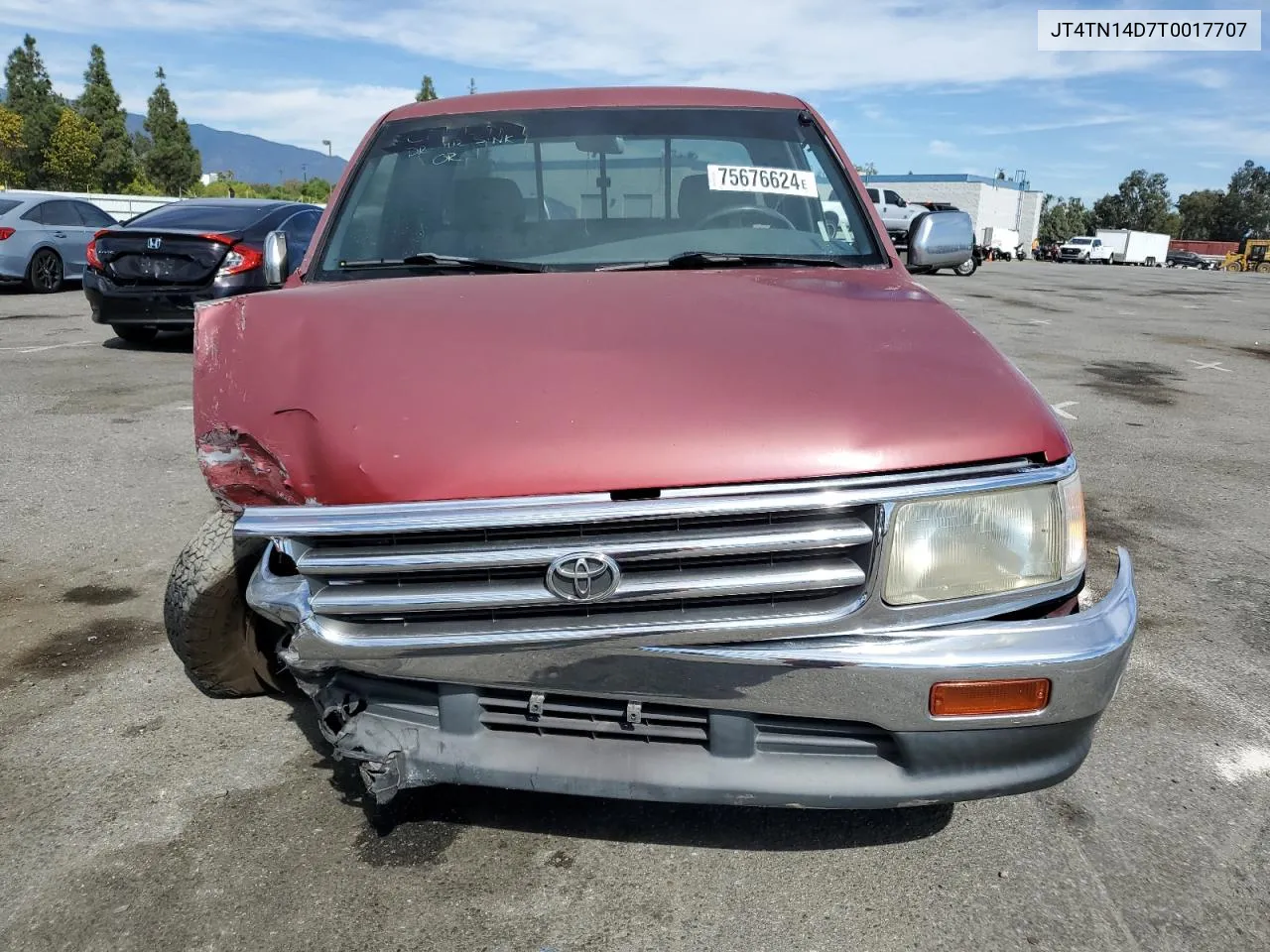 1996 Toyota T100 Xtracab Sr5 VIN: JT4TN14D7T0017707 Lot: 75676624