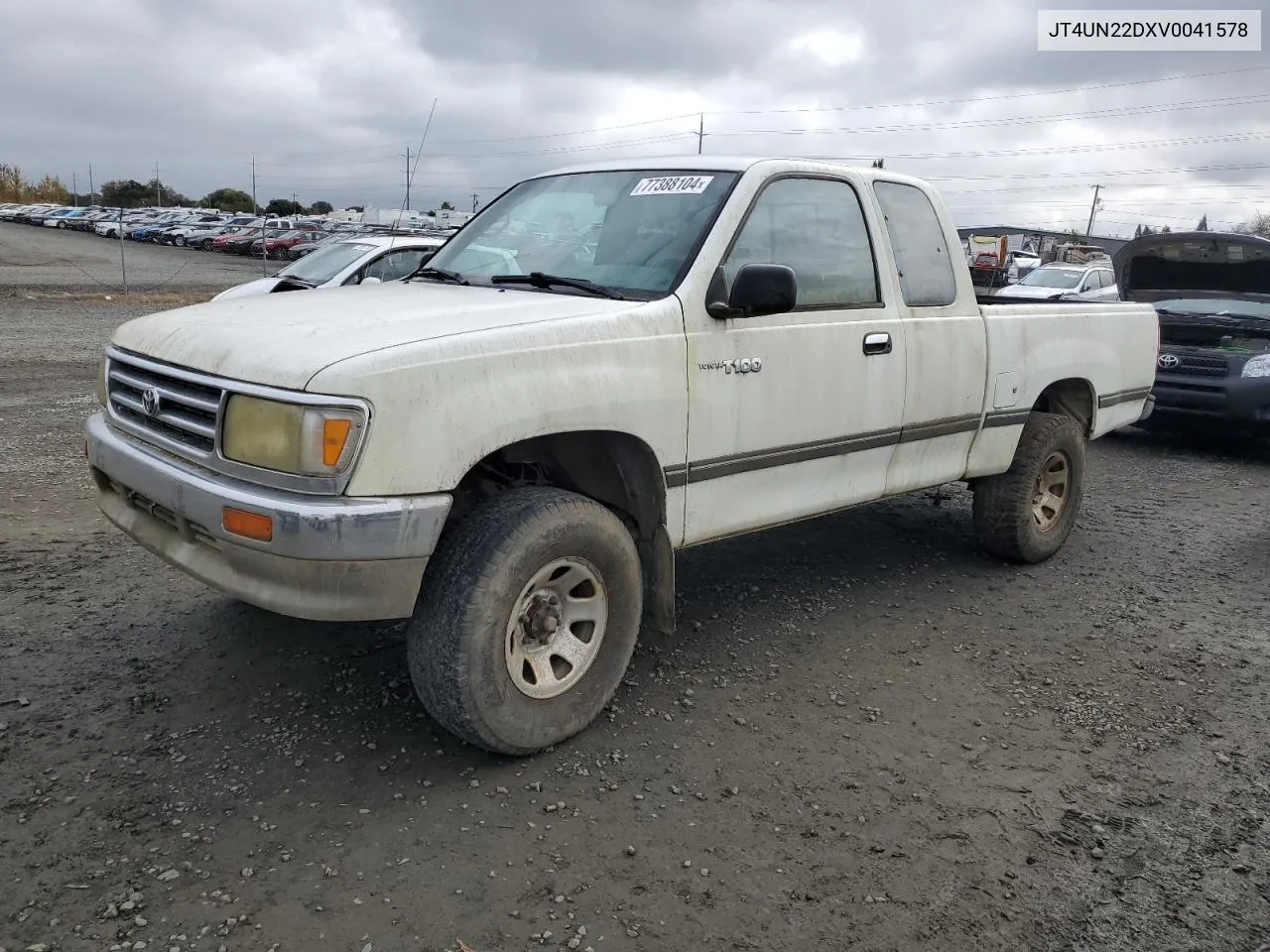 1997 Toyota T100 Xtracab VIN: JT4UN22DXV0041578 Lot: 77388104