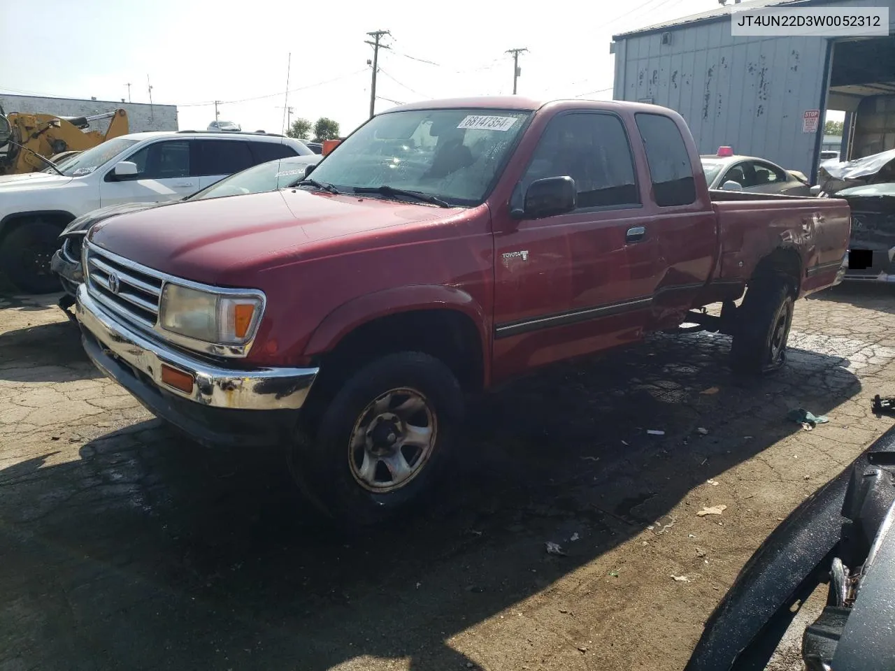 JT4UN22D3W0052312 1998 Toyota T100 Xtracab