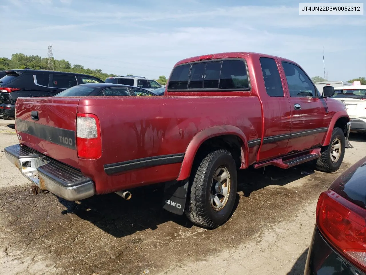 JT4UN22D3W0052312 1998 Toyota T100 Xtracab