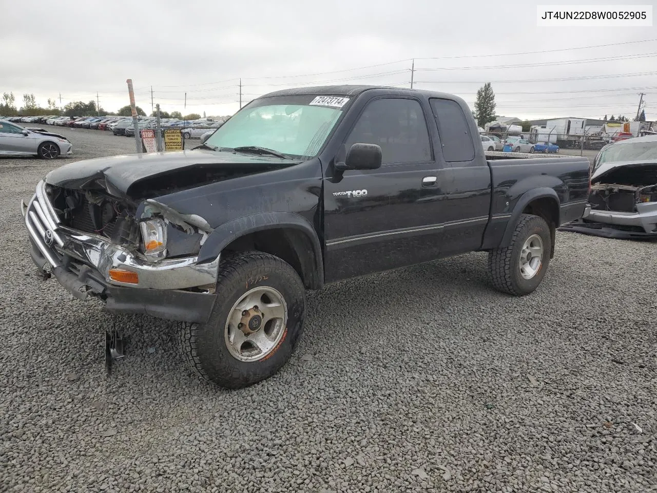 1998 Toyota T100 Xtracab VIN: JT4UN22D8W0052905 Lot: 72473714