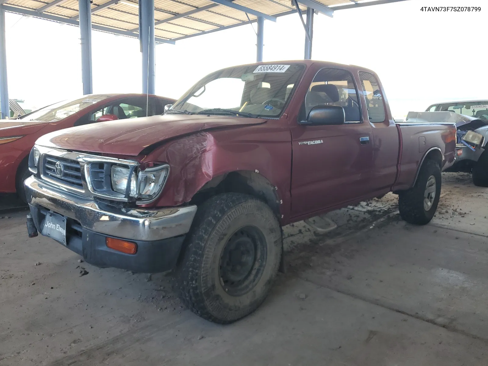 1995 Toyota Tacoma Xtracab VIN: 4TAVN73F7SZ078799 Lot: 65584914