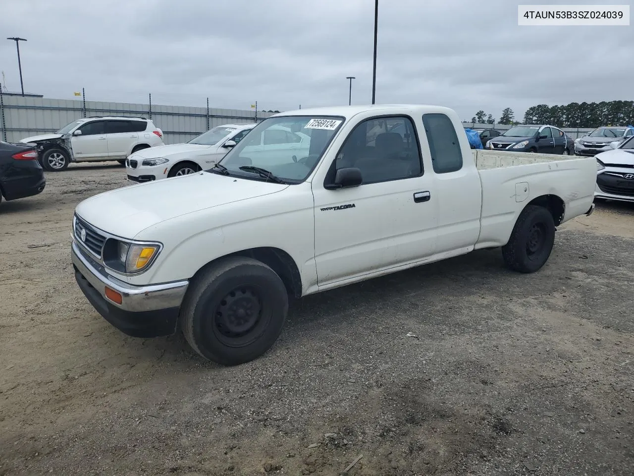 1995 Toyota Tacoma Xtracab VIN: 4TAUN53B3SZ024039 Lot: 72569124