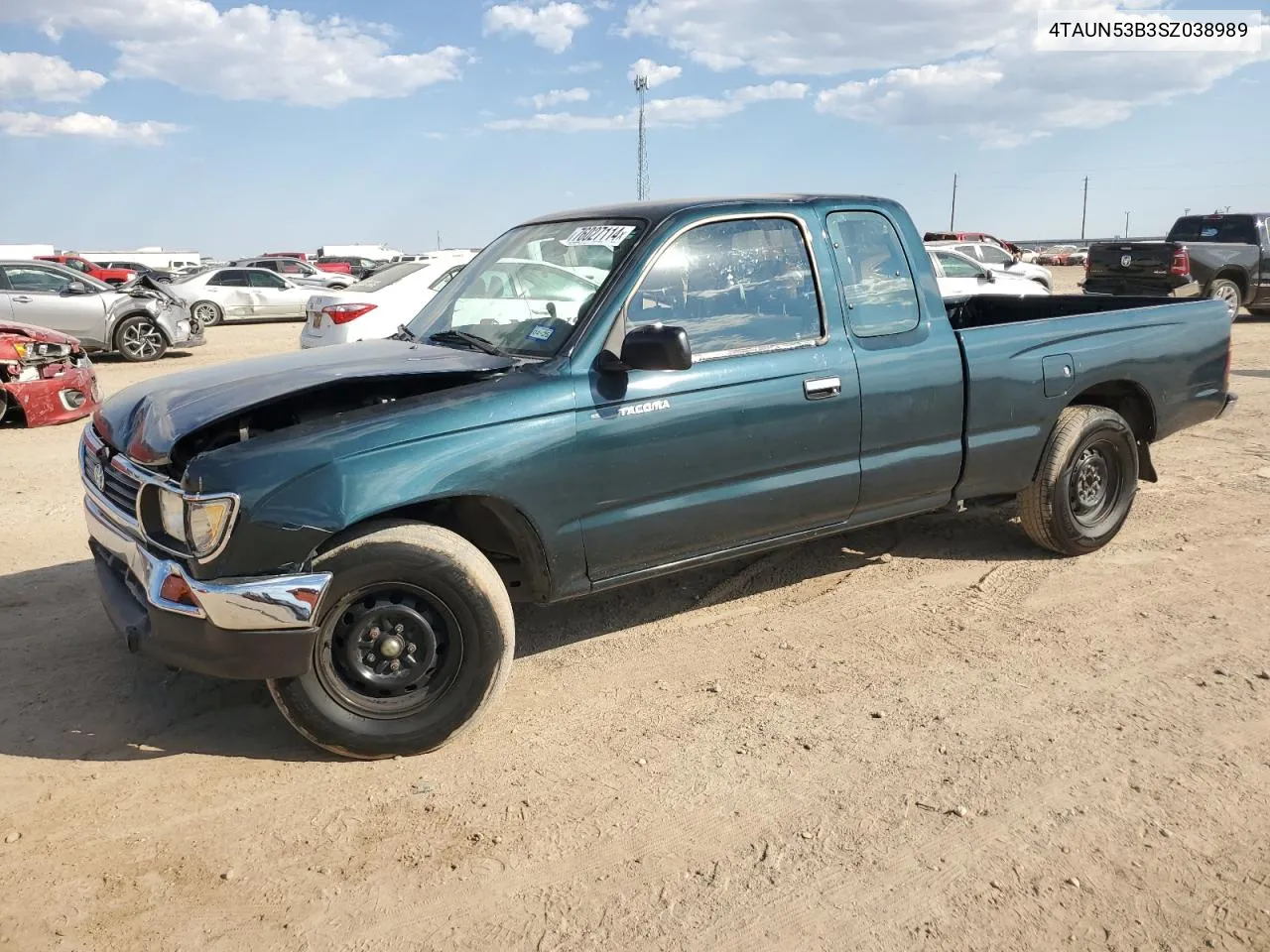 1995 Toyota Tacoma Xtracab VIN: 4TAUN53B3SZ038989 Lot: 76027114