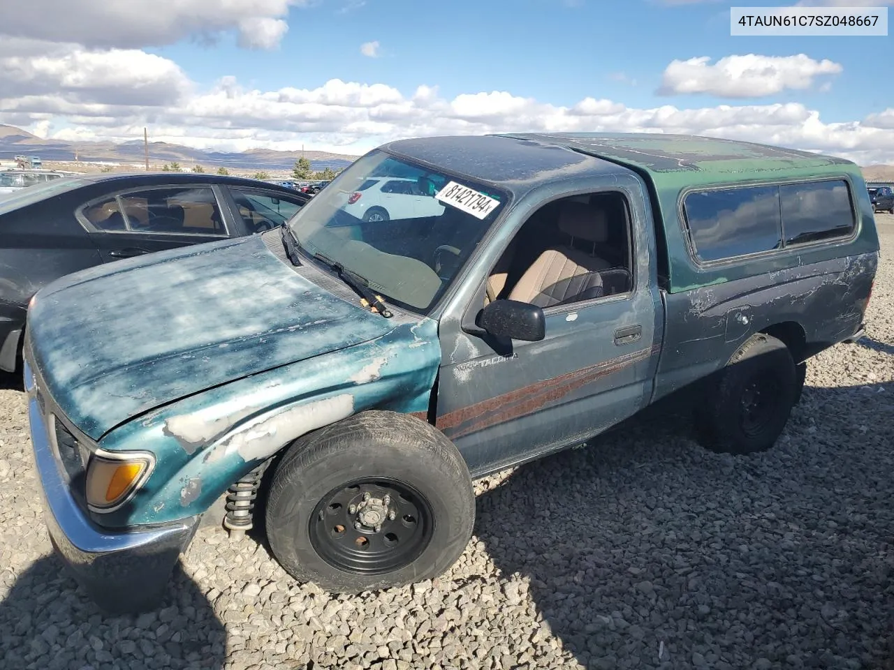 1995 Toyota Tacoma VIN: 4TAUN61C7SZ048667 Lot: 81421794