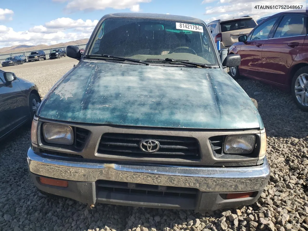 1995 Toyota Tacoma VIN: 4TAUN61C7SZ048667 Lot: 81421794