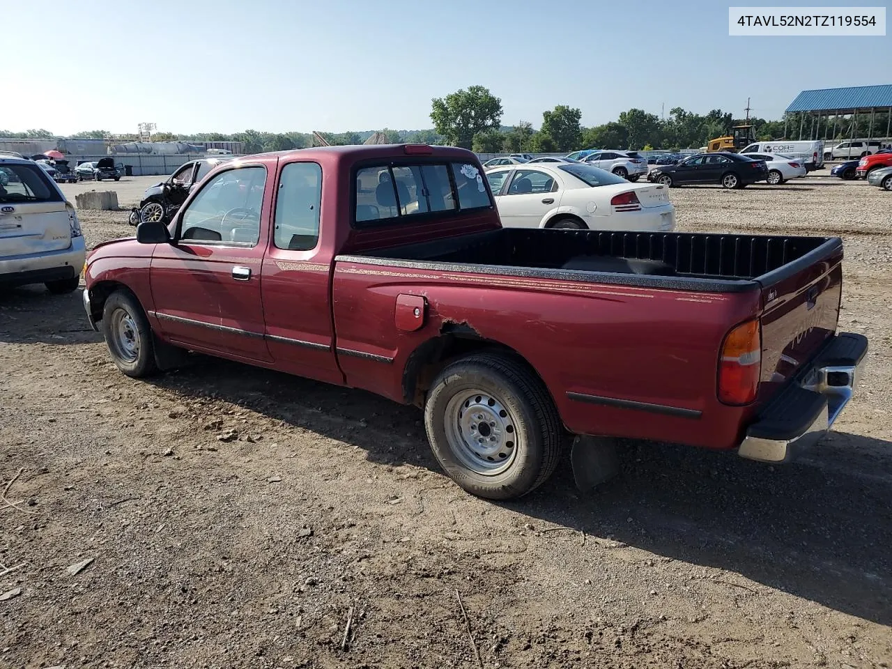 1996 Toyota Tacoma Xtracab VIN: 4TAVL52N2TZ119554 Lot: 61297554