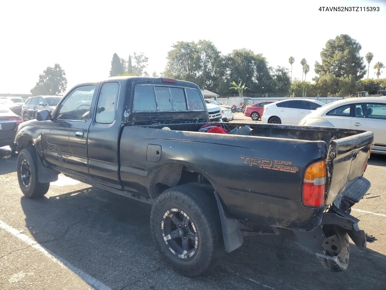 1996 Toyota Tacoma Xtracab VIN: 4TAVN52N3TZ115393 Lot: 71008884